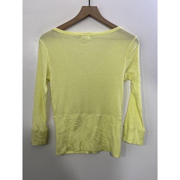 Vtg Y2K 90s Bella Minimalist Baby Cardigan S Academia Parisian Butter Yellow - Picture 10 of 16